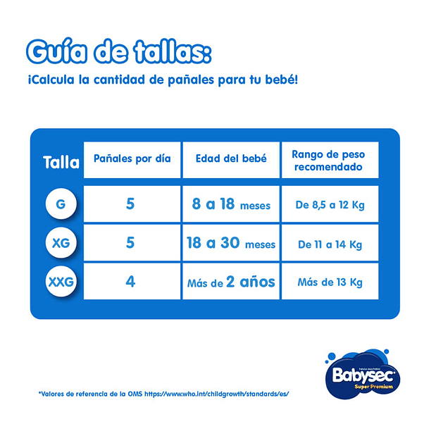 Pañal Babysec Super Premium M 2
