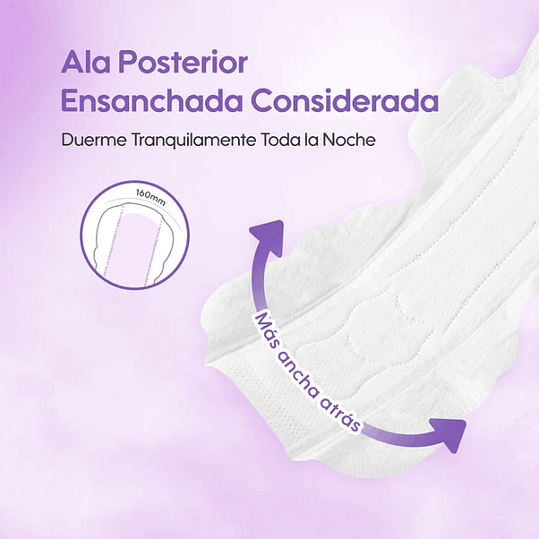 Toalla Higiénica Super Soft de Noche Aiwina 6 Un 2