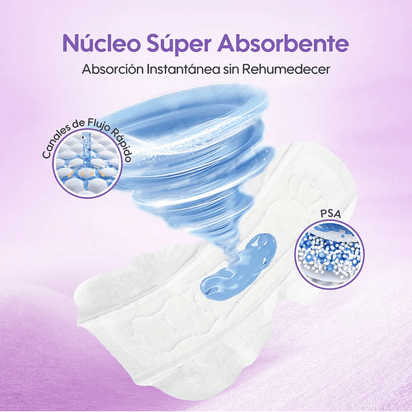 Toalla Higiénica Super Soft de Noche Aiwina 6 Un 3