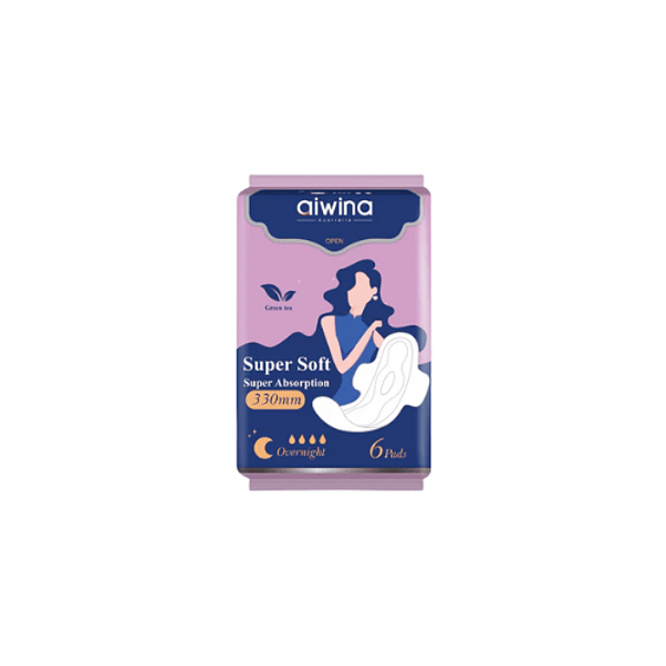 Toalla Higiénica Super Soft de Noche Aiwina 6 Un 1