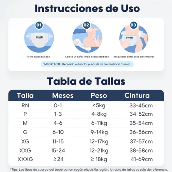 Pañales Aiwibi Dulce Noche Talla XG - 84 Unidades 2