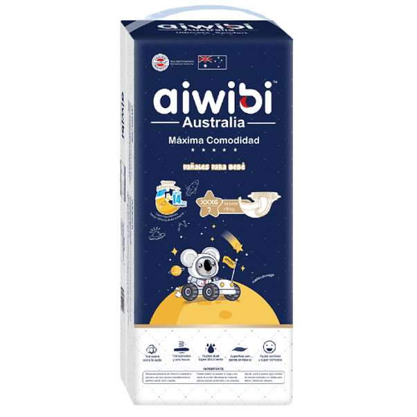 Pañales Aiwibi Dulce Noche Talla XXXG - 34 Unidades 1