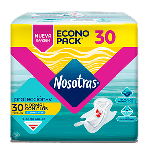 Toalla Higiénica Protección con Alas Nosotras 30 UN