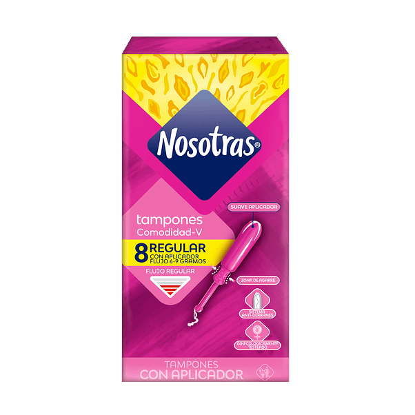 Tampones Comodidad V Regulares Nosotras 8 UN  1