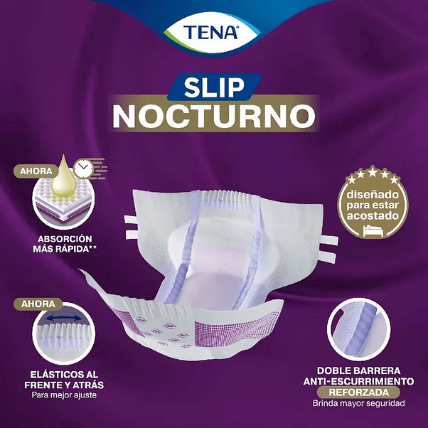Pañal Slip Nocturno Tena G 8 UN 2