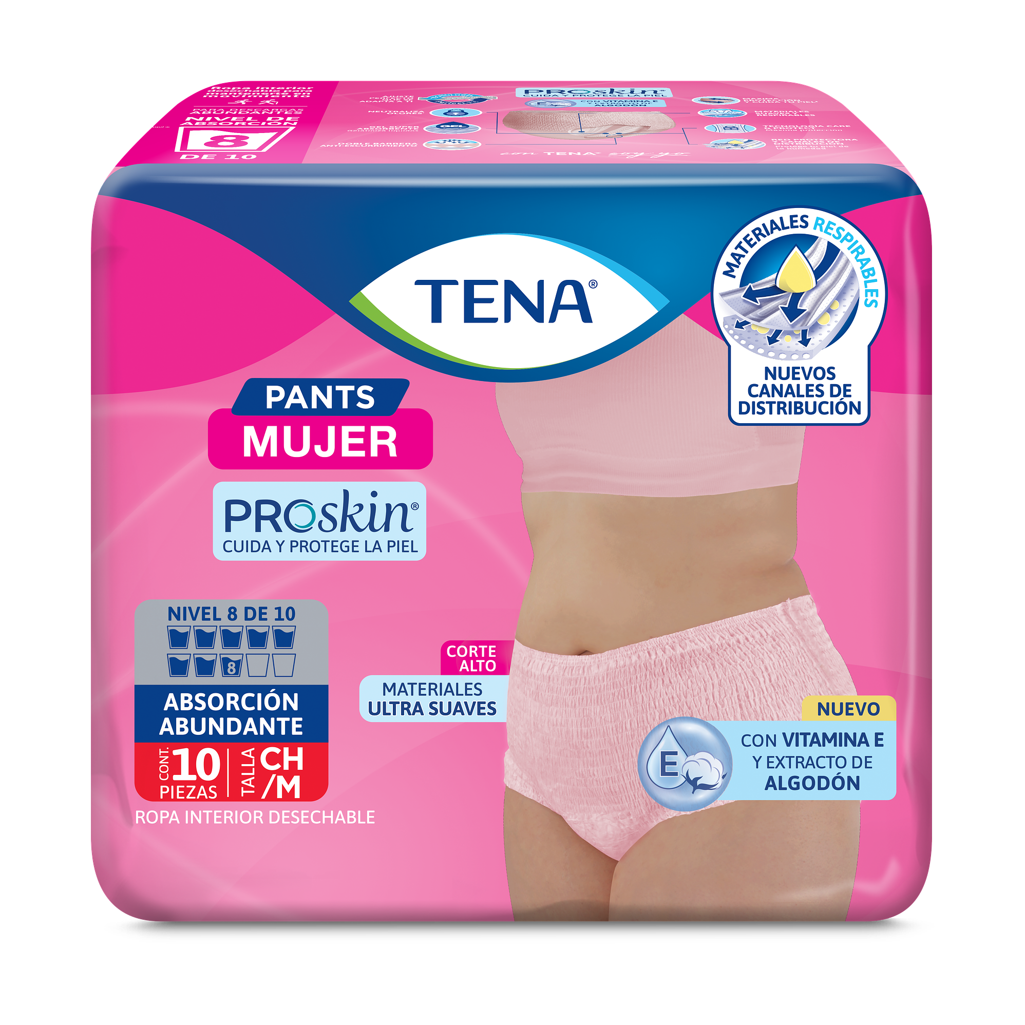 Pants Mujer Proskin Tena M 10 Un 1