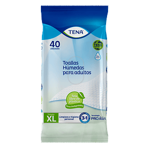 Toalla Húmeda Proskin XL Tena 40 Un 
