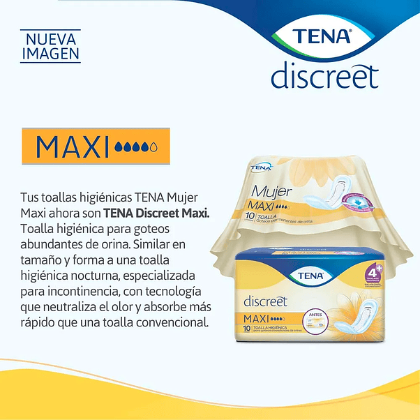 Toalla Higiénica Discreet Maxi Tena 30 Un 2