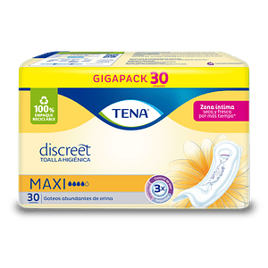 Toalla Higiénica Discreet Maxi Tena 30 Un