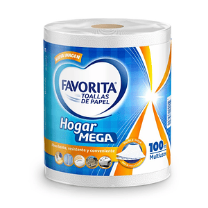Toalla de Papel Hogar Mega Favorita 100Mts