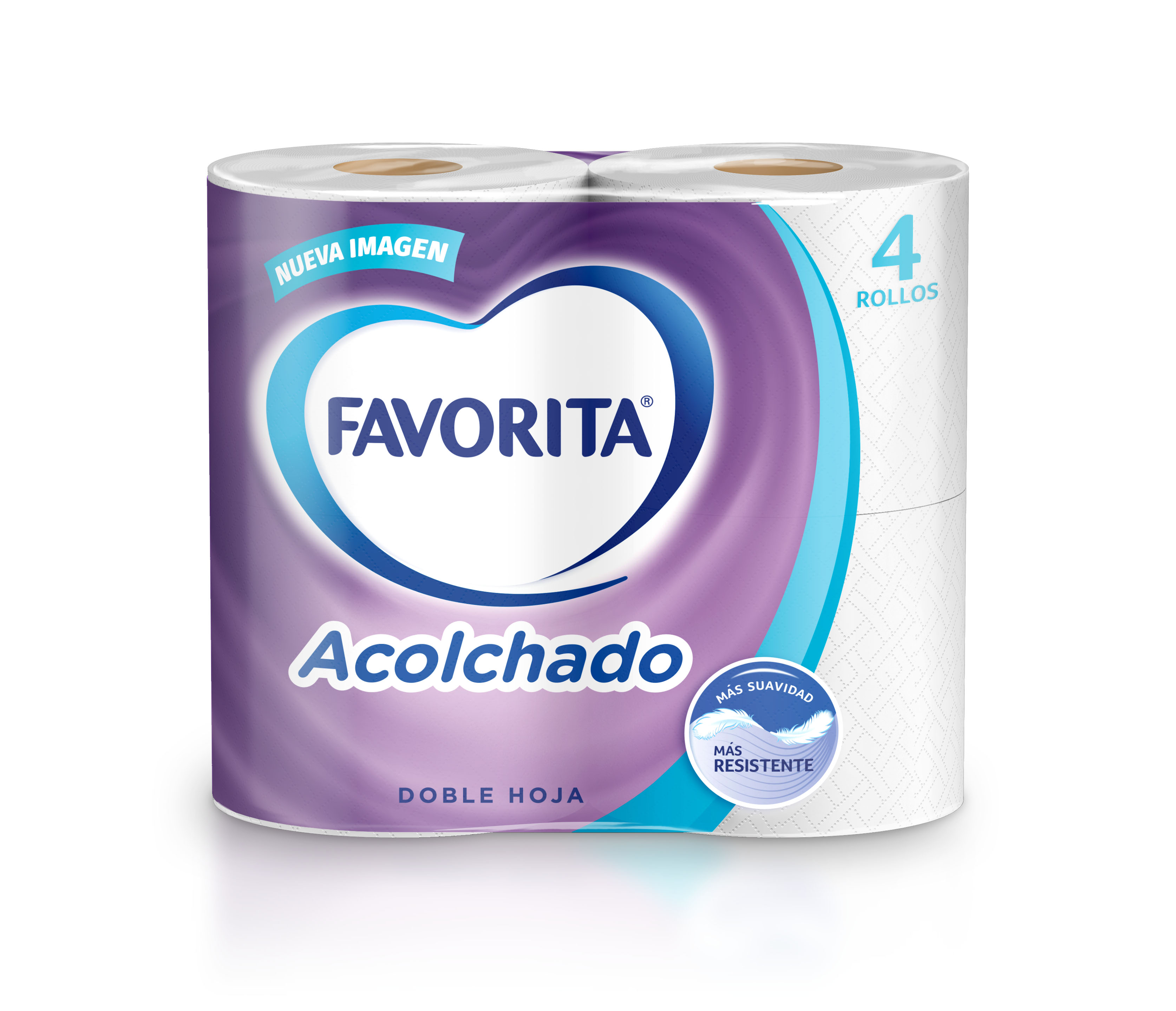 Favorita Papel Higiénico Sensación Doble Hoja 4 Rollos 22 Metros