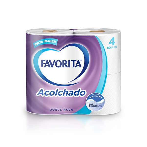 Papel Higiénico Acolchado Doble hoja Favorita 4 Un 1