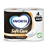 Papel Higiénico Softcare Doble Hoja Favorita 4x50 Metros - 4 Rollos