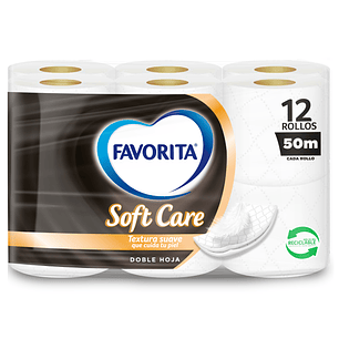 Papel Higiénico Softcare Doble Hoja Favorita 12 Un