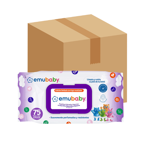 Toalla Húmeda Emubaby Superior 75 (x24) 1