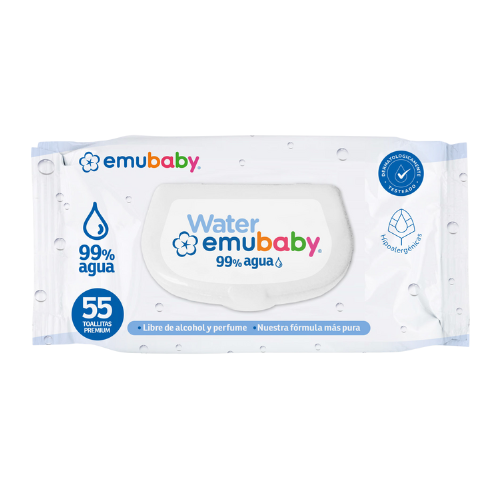 Toallitas Húmedas Emubaby Water 55 - 1 Unidad
