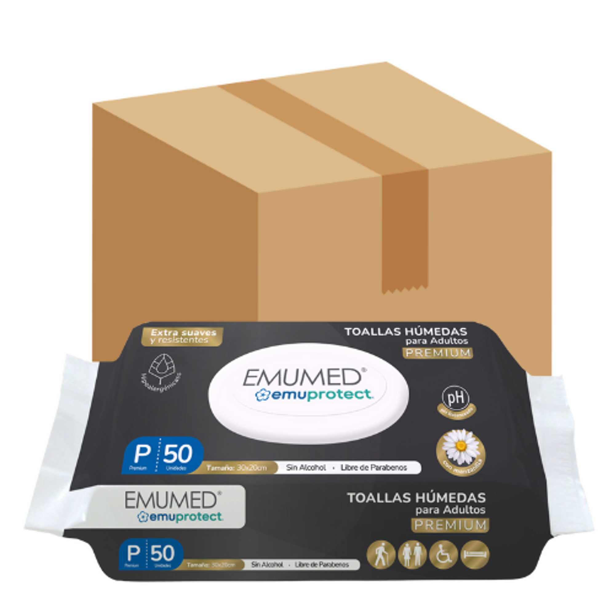 Toalla Húmeda Emumed 50 (X12) 1