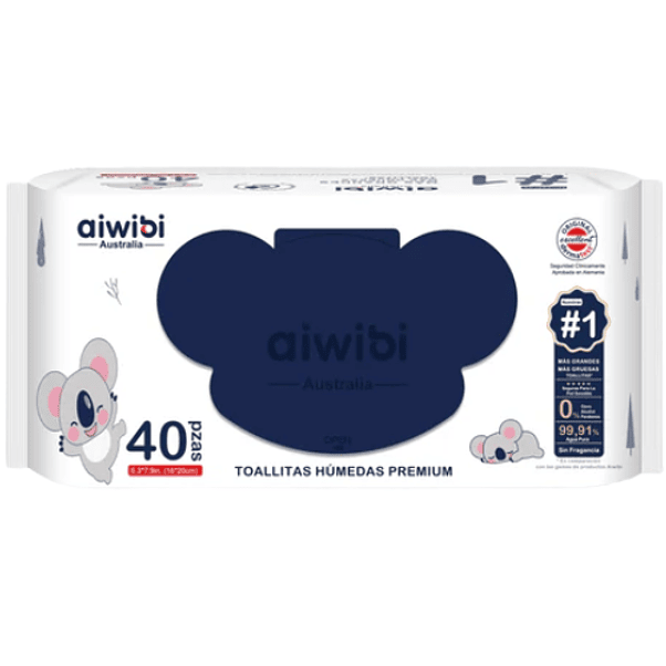 Toalla Húmeda Aiwibi Premium 40  1