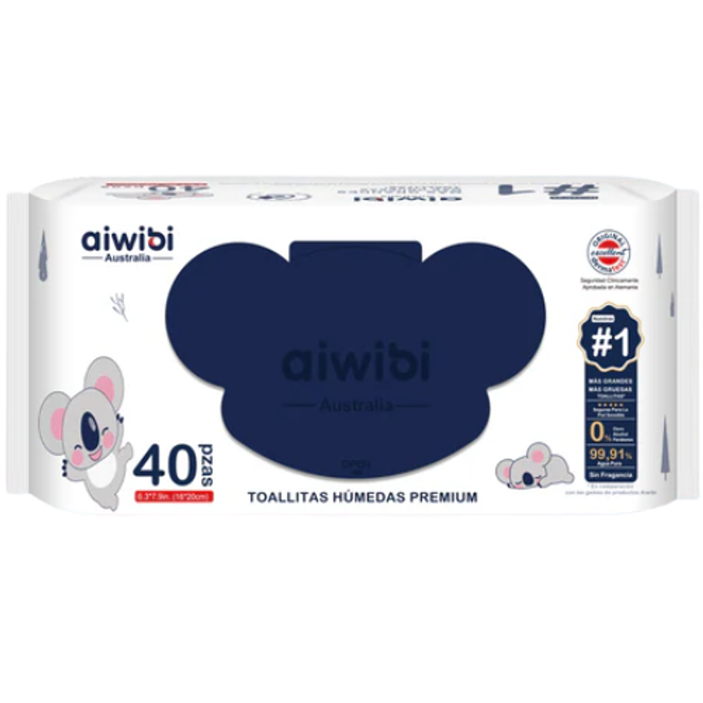 Toalla Húmeda Aiwibi Premium 40  1