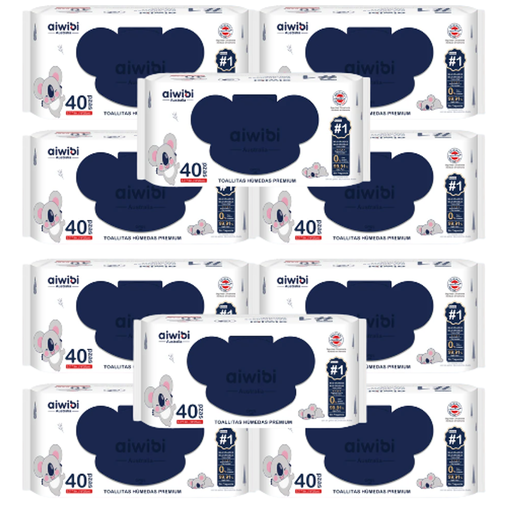 Toalla Húmeda Aiwibi Premium 40 (X10) 1