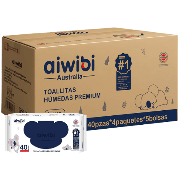 Toalla Húmeda Aiwibi Premium 40 (X20) 1