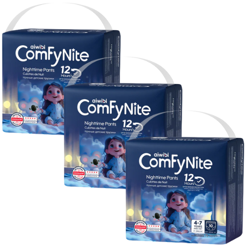Pants Comfynite Aiwibi S/M 10 U (4 - 7 Años) - 3 Unidades
