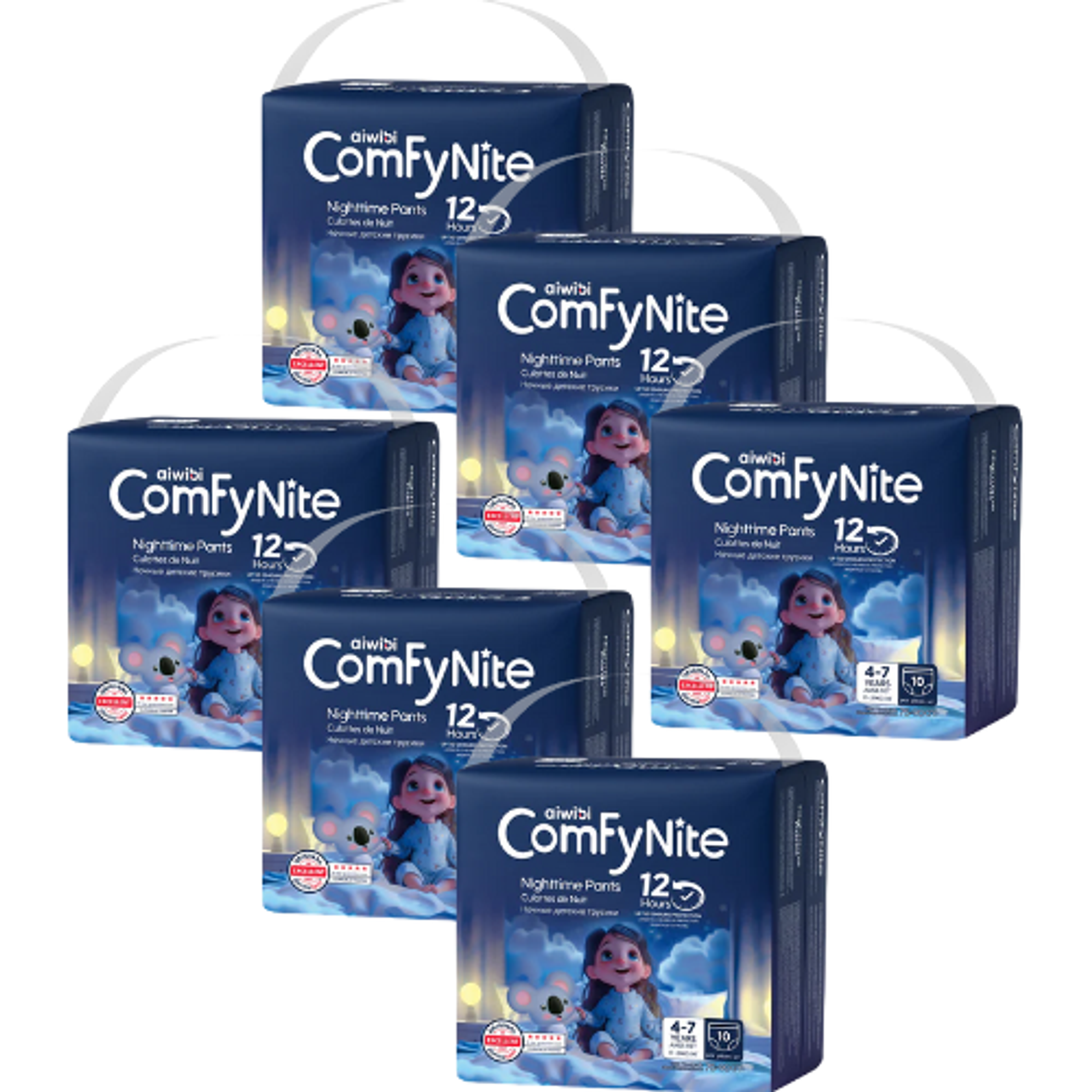 Pants Comfynite Aiwibi S/M 10U (X6) (4-7 Años) 1