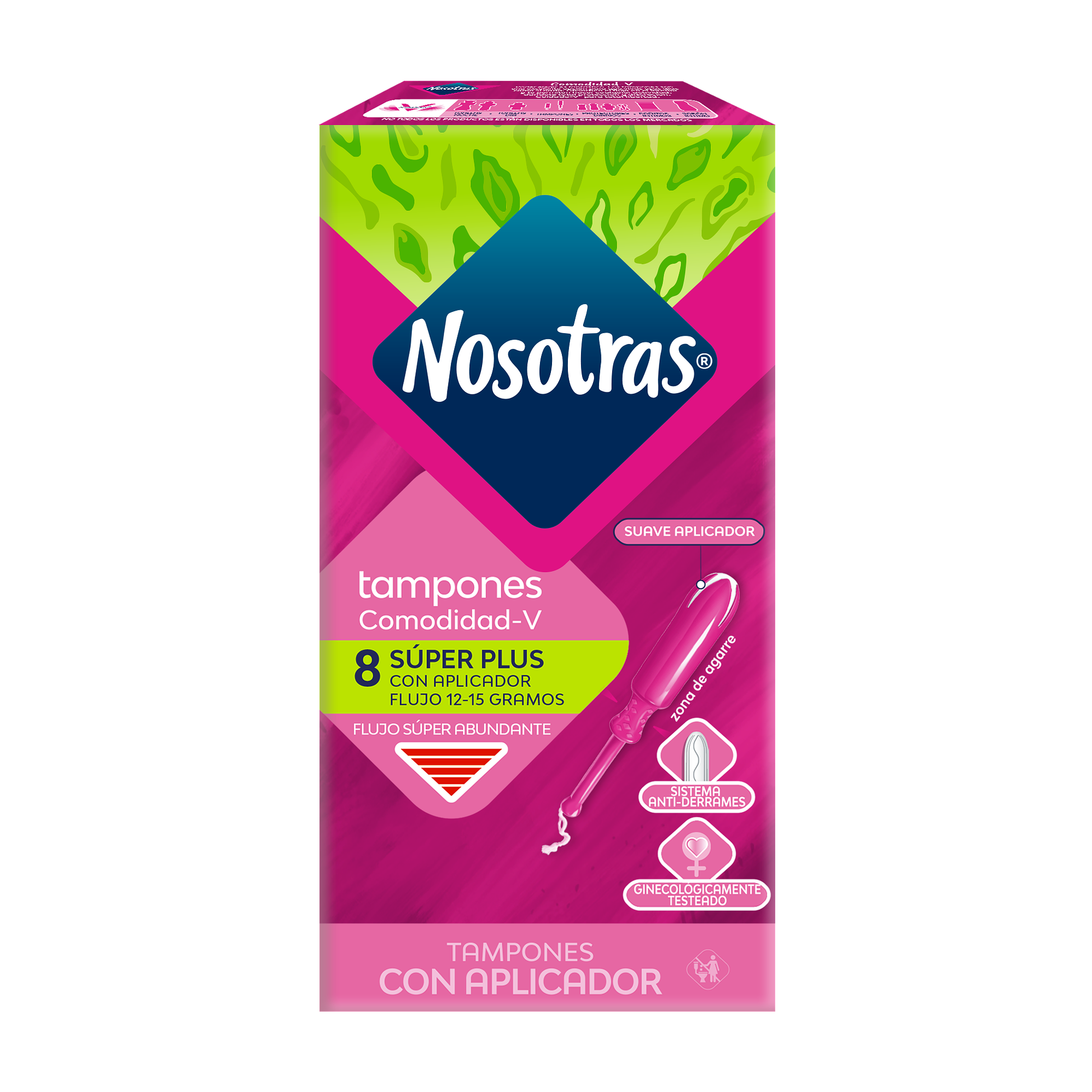 Tampones Comodidad V Súper Plus Nosotras 8 UN 1