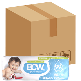 Toalla húmeda Babycare Pure Water 80 (x12)