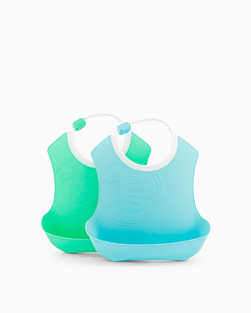 Babero Verde/Celeste Twistshake