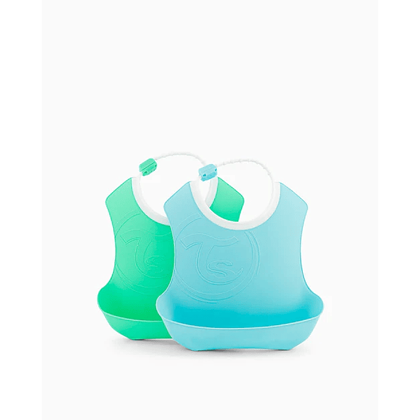 Babero Verde/Celeste Twistshake 2 U 1