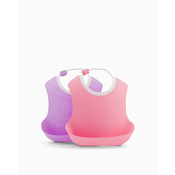 Babero Morado/Rosa Twistshake 2 U 1