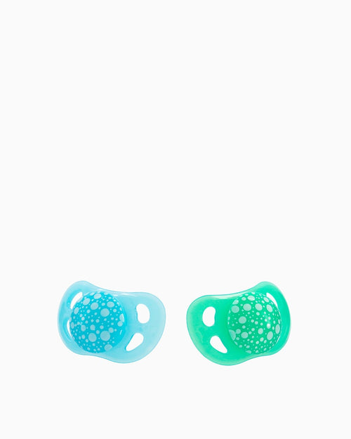 Chupetes Twistshake 0-6m 2 un Azul/verde pastel