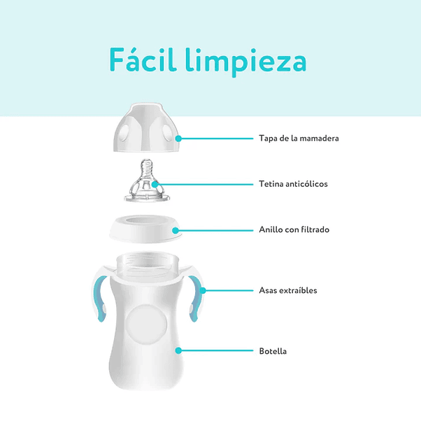 Mamadera Boca Ancha Motherna 240 ML 4