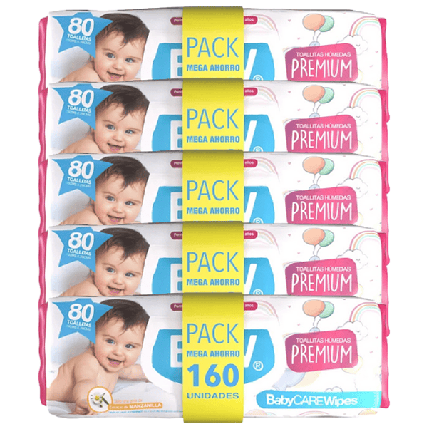 Toalla húmeda Babycare Premium 5x160 (800 unidades) 1