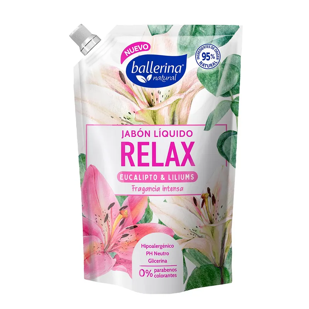 Jabón Ballerina Relax Eucalipto y Lilium 750ML