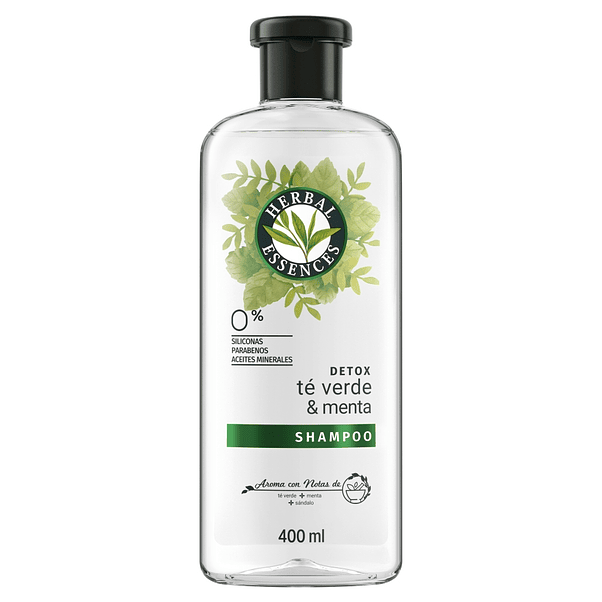 Shampoo Herbal Essences Té Verde y Menta 400ML 1