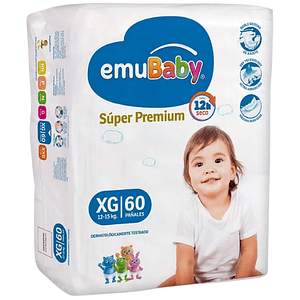 Pañal Emubaby Super Premium Xg 60 
