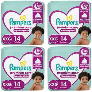 Pañal Pampers Premium Care XXG - 56 unidades