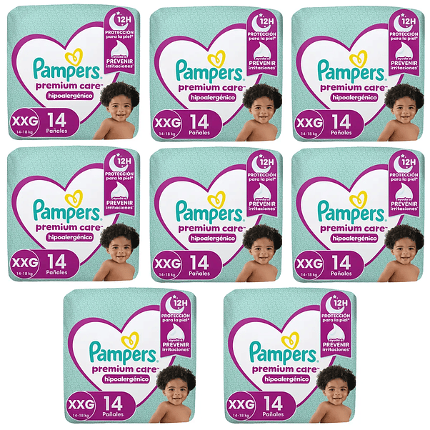 Pañal Pampers Premium Care XXG - 112 unidades  1