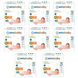 Pañal Emubaby Premium Talla P – 176 Unidades