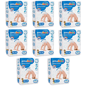 Pañales Emubaby Premium XG - 112 Unidades
