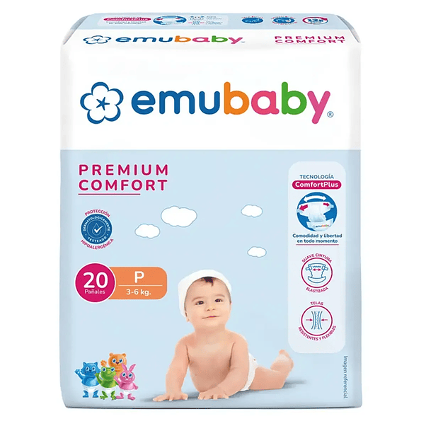 Pañales Emubaby Premium Comfort P - 160 Unidades 3