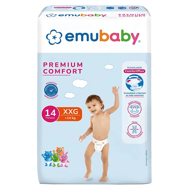 Pañales Emubaby Premium Comfort XXG - 112 Unidades 3