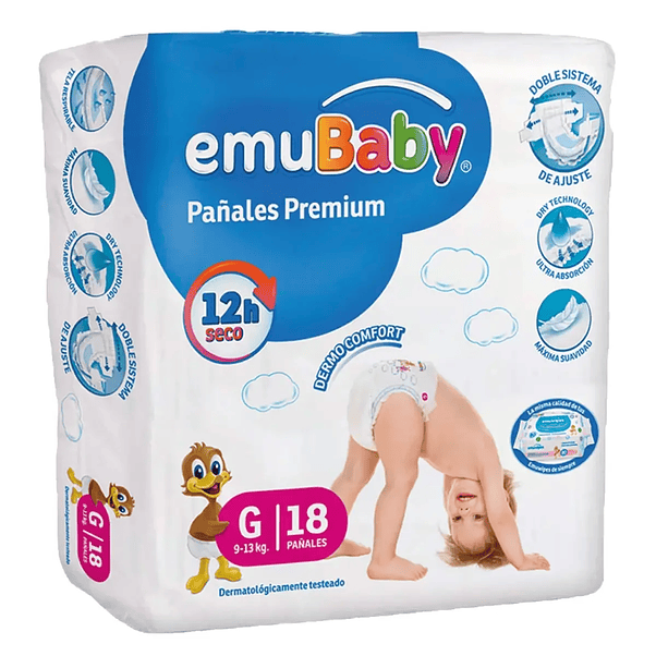 Pañales Emubaby Premium G - 72 Unidades 3