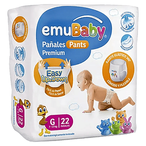 Pañales Emubaby Pants Talla G - 22 Unidades