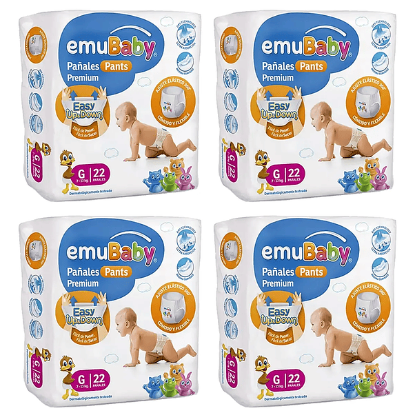Pañales Emubaby Pants Talla G - 88 Unidades 1