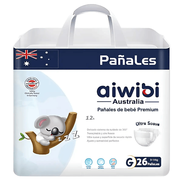 Pañales Aiwibi Premium Talla G - 26 Unidades 1