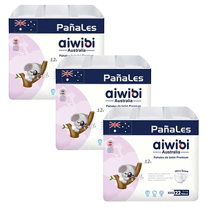 Pañales Aiwibi Premium Talla XXG - 66 Unidades