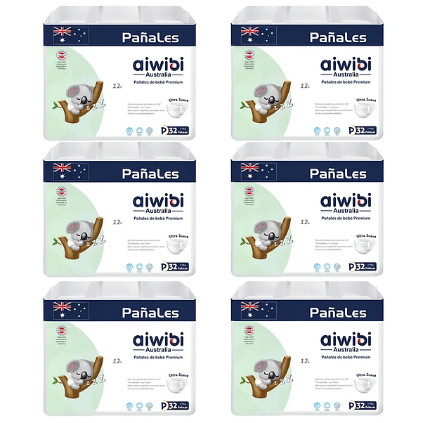 Pañales Aiwibi Premium Talla P - 192 Unidades 1